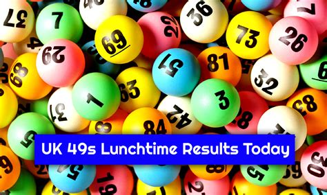 49's latest results|lunchtime 49s results for today.